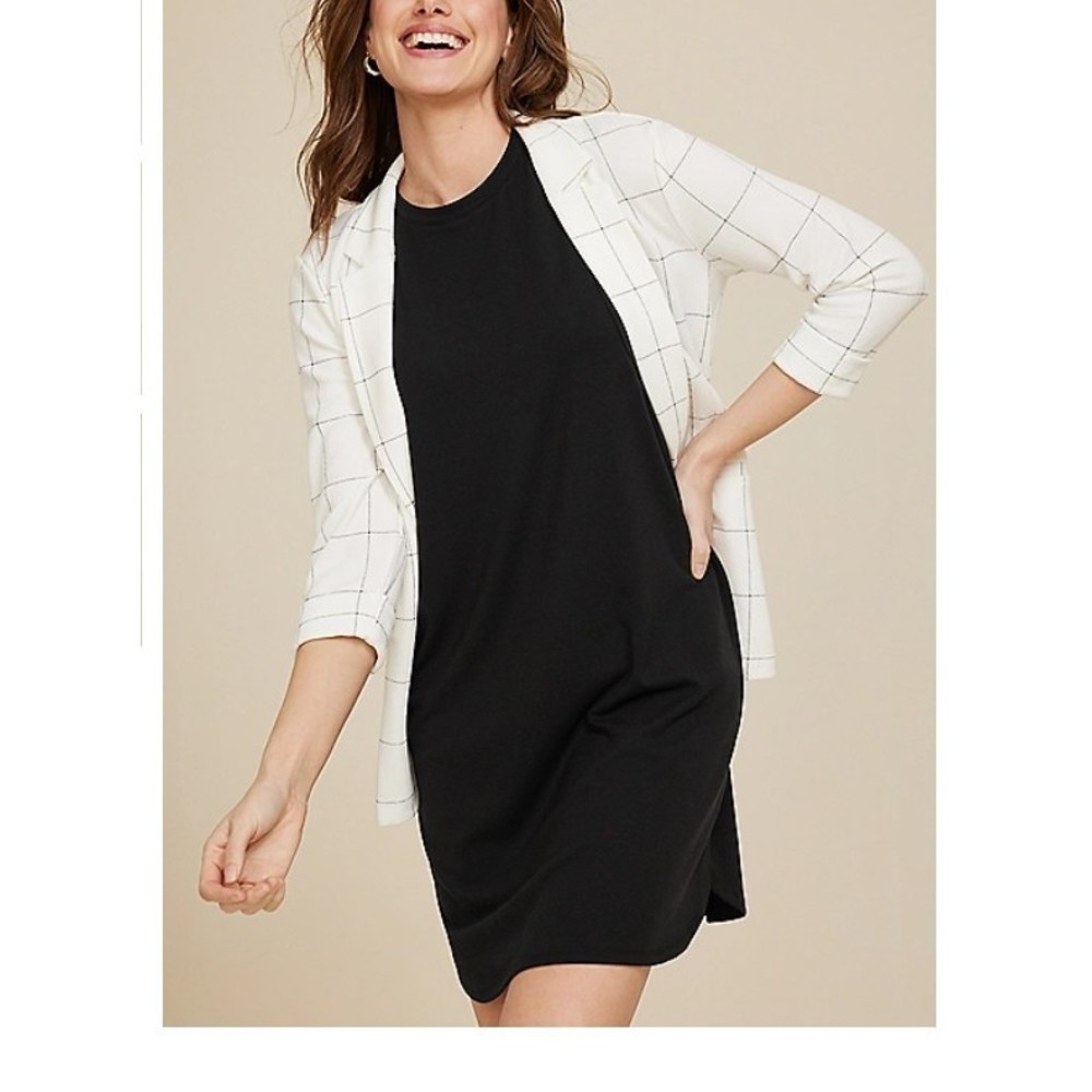 MAURICES BLACK 24/7 SLEEVELESS TEE DRESS -S